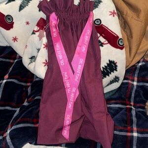 Nordstrom Purple Gift Bag with Pink Ribbon